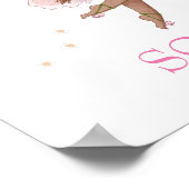 Kortstondig citroenkruid, roze, donkerder Poster (Hoek)