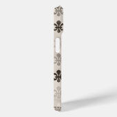 Kortstondig, grijs vleur de lis pattern Case-Mate iPhone case (Achterkant / Rechts)