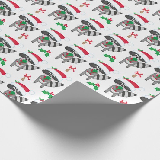 Kortstondig kerstpapier cadeaupapier (Hoek)