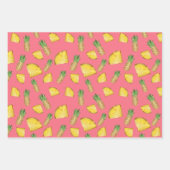 Kortstondig ontwerp voor ananassetpapier inpakpapier vel (Voorkant 3)