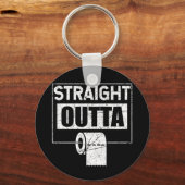 Kortstondig papier rechtstreeks naar buiten sleutelhanger (Voorkant)