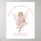 Kortstondig Poster voor roze citaat (Voorkant)