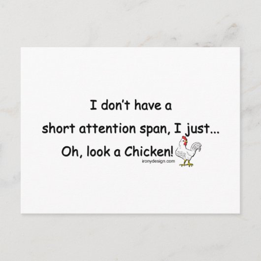 Kortstondige aandacht: kuikens briefkaart (Voorkant)