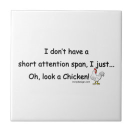 Kortstondige aandacht: kuikens tegeltje