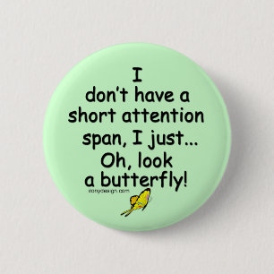 Kortstondige antennetvlinder (groen) ronde button 5,7 cm