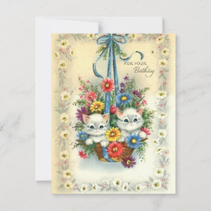 Kortstondige feestdagen in een mand feestdagenkaart