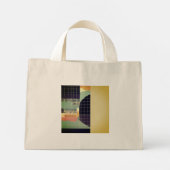 Kortstondige harmonie mini tote bag (Achterkant)