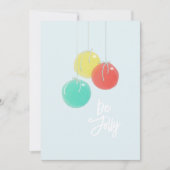 Kortstondige kerstballen Kaart (Voorkant)