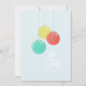Kortstondige kerstballen Kaart (Voorkant)