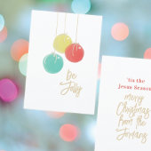 Kortstondige kerstballen Kaart