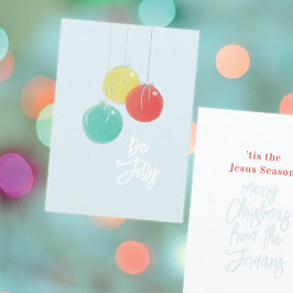 Kortstondige kerstballen Kaart