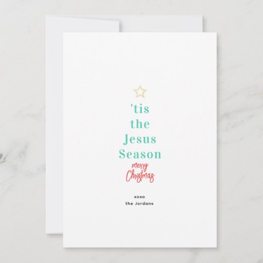 Kortstondige kerstballen Kaart (Achterkant)