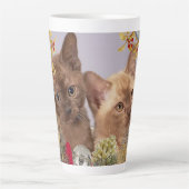 Kortstondige kerstcadeautjes/kat Lover-feestdag Latte Mok (Voorkant)