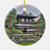 Kortstondige kerstversiering keramisch ornament (Achterkant)