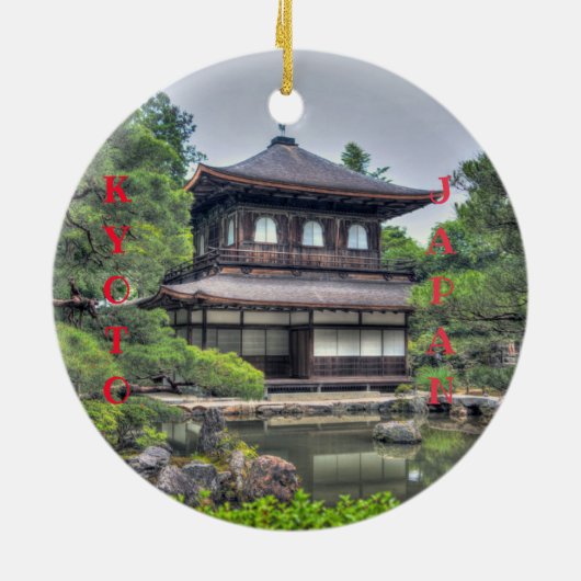 Kortstondige kerstversiering keramisch ornament (Achterkant)