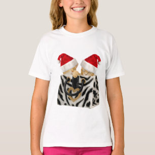 Kortstondige Kittens in Zebra Print Handbag T-shirt