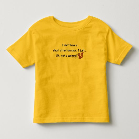 Kortstondige spaaneekhoorn kinder shirts (Voorkant)