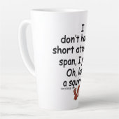 Kortstondige spaaneekhoorn latte mok (Linkerhoek)