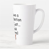 Kortstondige spaaneekhoorn latte mok (Rechts)