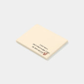 Kortstondige spaaneekhoorn post-it® notes (Schuin)