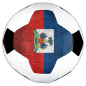 Kortstondige vlag van Haïti Voetbal (Gedraaid)