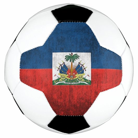 Kortstondige vlag van Haïti Voetbal (Voorkant)