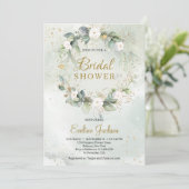 Kortstondige witte rozen kaart (Staand voorkant)