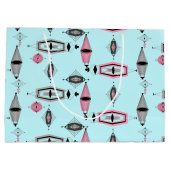 Kortzak voor atoomroze en grijze patronen large cadeautasje (Achterkant)