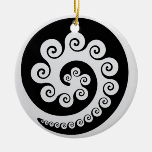 KORU AOTEAROA nieuw-zeeland Keramisch Ornament (Voorkant)