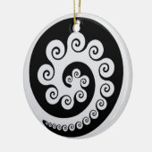 KORU AOTEAROA nieuw-zeeland Keramisch Ornament (Links)
