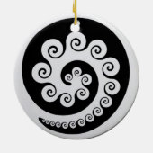KORU AOTEAROA nieuw-zeeland Keramisch Ornament (Achterkant)