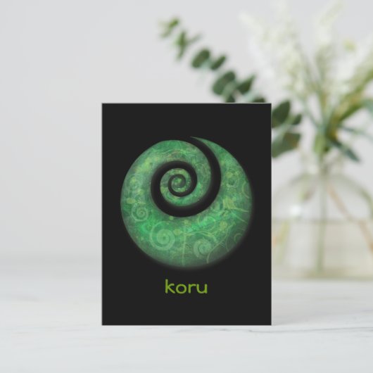 koru briefkaart (Staand voorkant)
