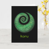 koru kaart (Gele Bloem)
