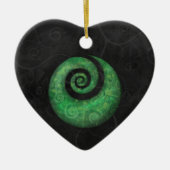 koru keramisch ornament (Voorkant)