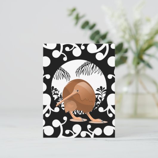Koru Kiwi Briefkaart (Staand voorkant)