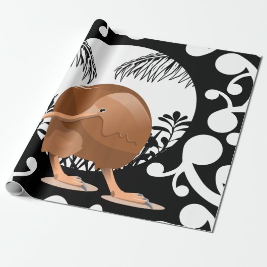 Koru Kiwi Cadeaupapier (Uitgerold)