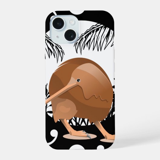 Koru Kiwi iPhone 15 Case (Achterkant)