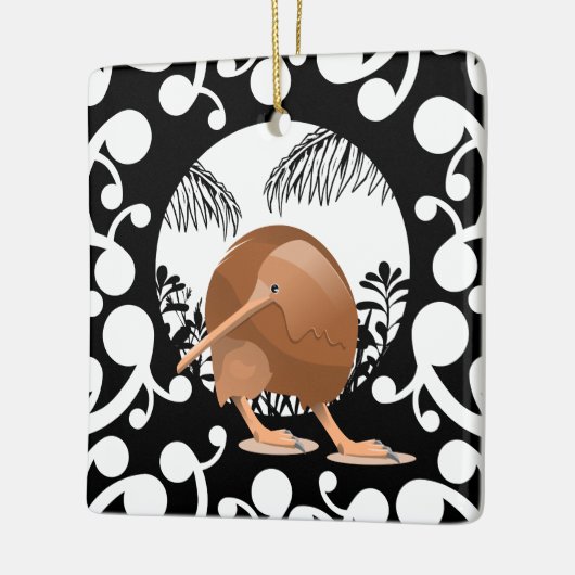 Koru Kiwi Keramisch Ornament (Links)