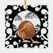 Koru Kiwi Keramisch Ornament (Voorkant)