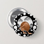 Koru Kiwi Ronde Button 5,7 Cm (Voorkant /achterkant)