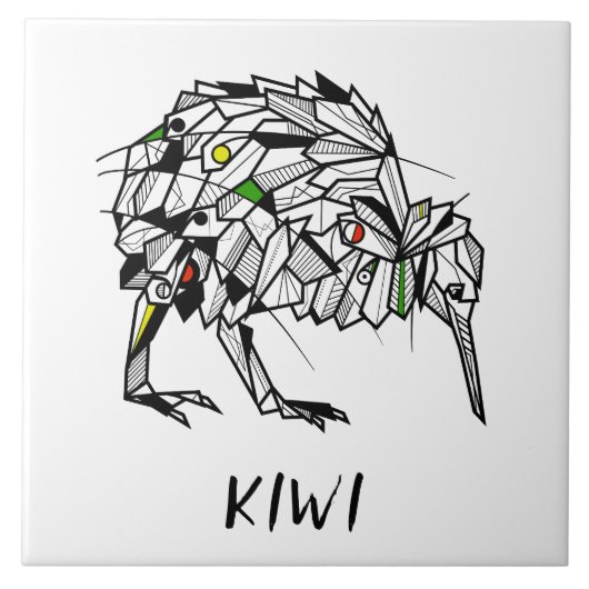 Koru Kiwi Tegeltje (Voorkant)