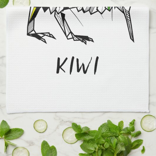 Koru Kiwi Theedoek (Gevouwen)