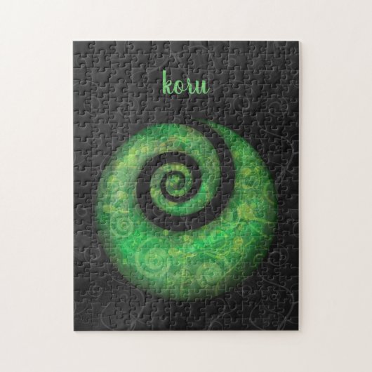 koru - nieuwe fern legpuzzel (Verticaal)