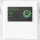 korurehandel rechthoekige sticker (Tas)