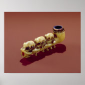 Korvack-pijp met gekarfde pooire Beren Poster (Voorkant)