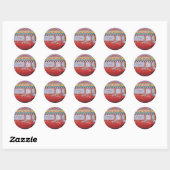 korvette schilderijen 005 ronde sticker (Vel)
