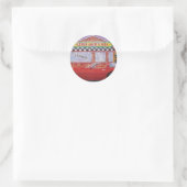 korvette schilderijen 005 ronde sticker (Tas)