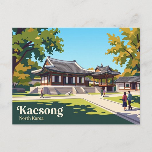 Koryo Museum Noord-Korea Briefkaart (Voorkant)