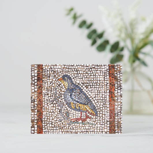 Kos Bird Mosaic Briefkaart (Staand voorkant)