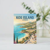 Kos Eiland Griekenland Briefkaart (Staand voorkant)